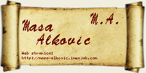 Maša Alković vizit kartica